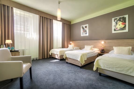 Třílůžkový pokoj | Hotel Atlantic Praha
